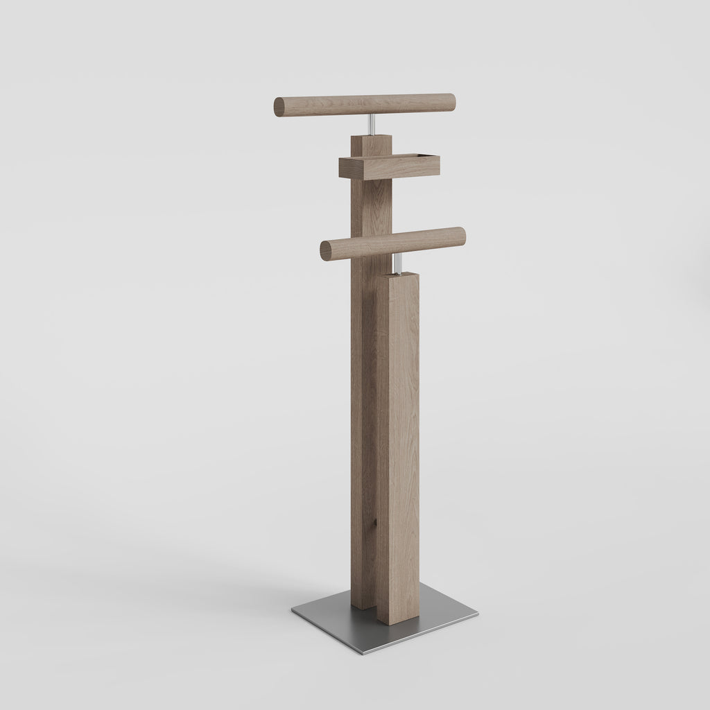 Valet Stand Whitened Oak