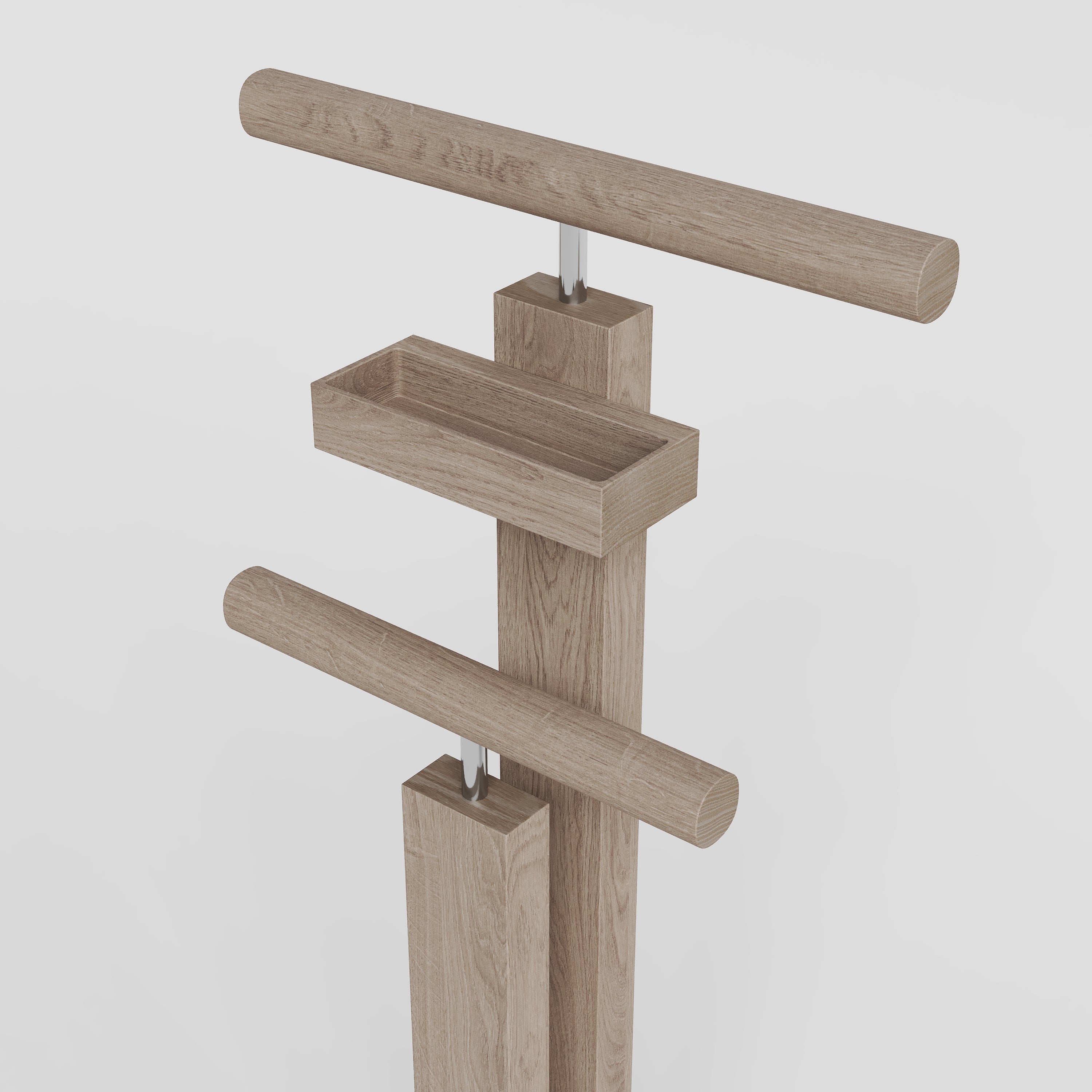 Valet Stand Whitened Oak