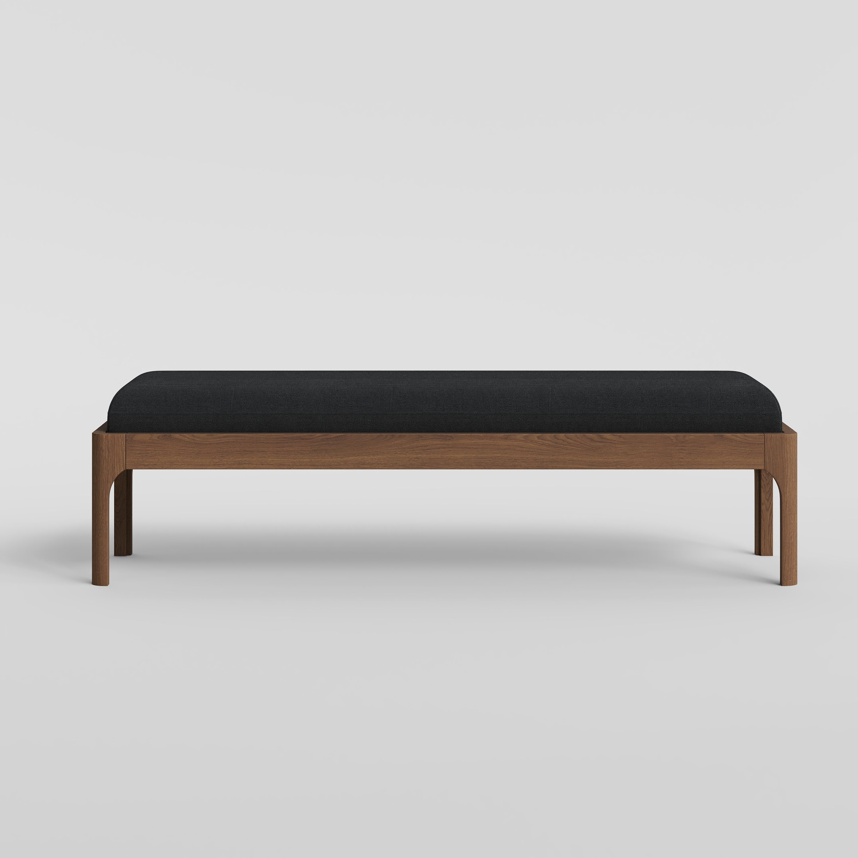 Bedroom Bench Stained Brown Oak