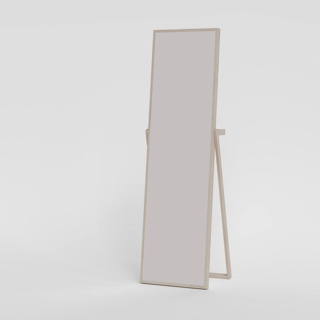 Bayamo Floor Mirror Stained Brown Oak