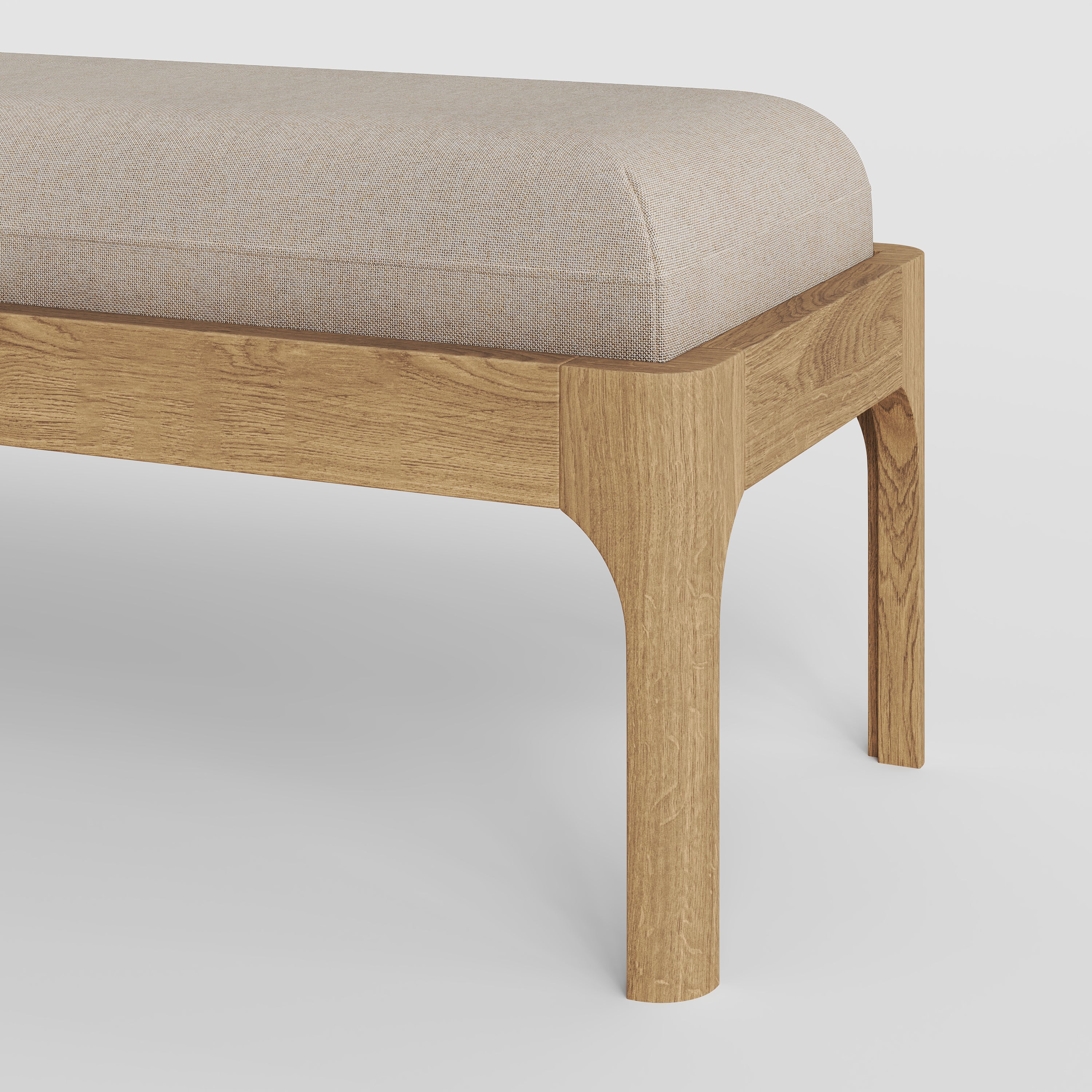 Bedroom Bench Natural Oak