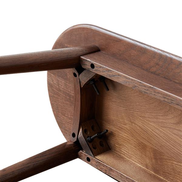 Velora Bench Stained Brown Oak