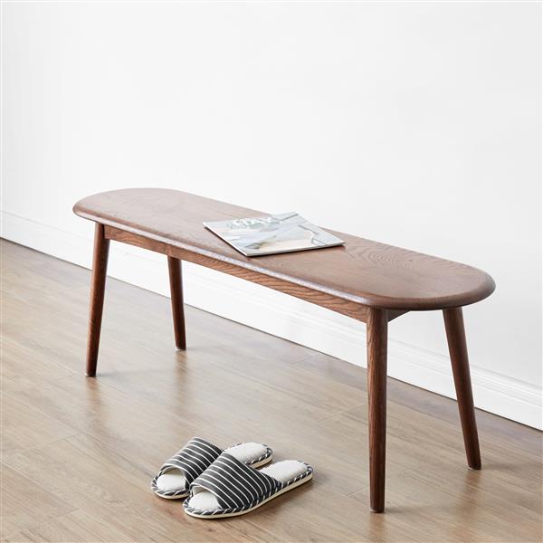 Velora Bench Stained Brown Oak