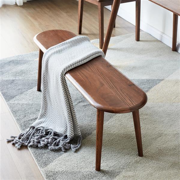 Velora Bench Stained Brown Oak